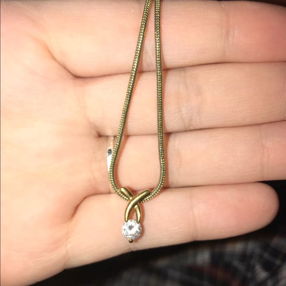 Plated gold-necklace